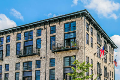 Low angle view of building against sky