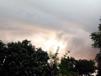 Low angle view of cloudy sky