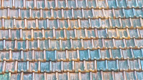 Full frame shot of roof tiles