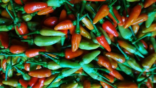 Full frame shot of chopped vegetables