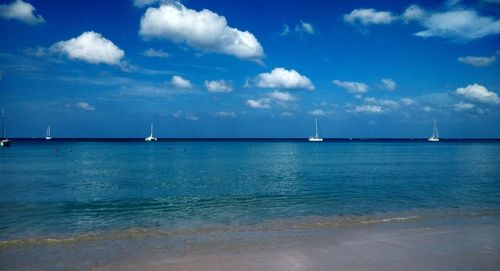 Scenic view of sea against sky