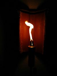 Close-up of illuminated lamp