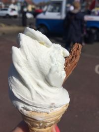 Close-up of ice cream