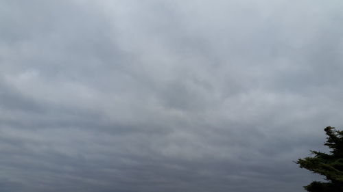 Low angle view of storm clouds in sky