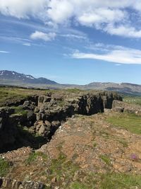 Scenic view of landscape against sky