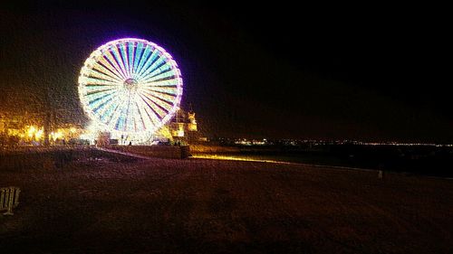 Ferris wheel at night