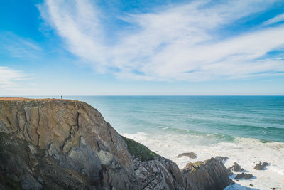 Scenic view of sea against sky