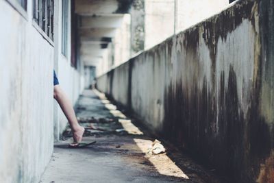 Narrow alley in alley