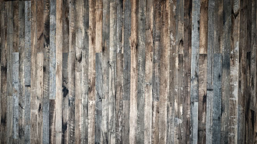 Full frame shot of wooden wall
