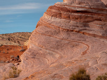 View of rock formations