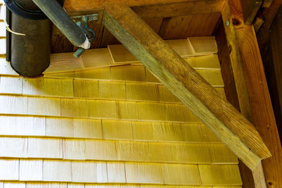 Low angle view of staircase in building