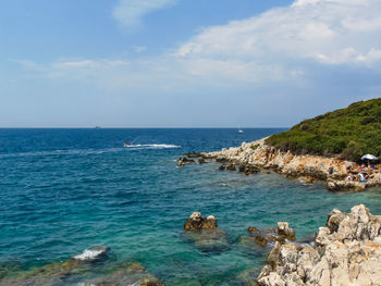 Scenic view of sea against sky