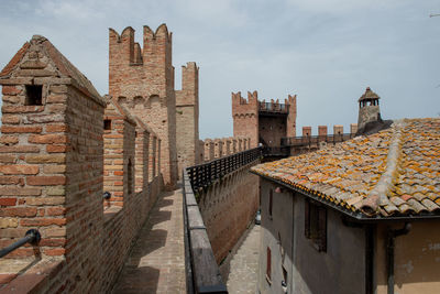 Surrounding walls of an old building in gradara