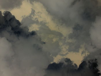 Low angle view of cloudy sky