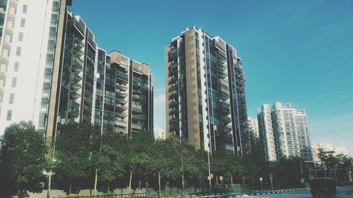 Low angle view of modern building