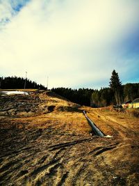 Scenic view of landscape against sky