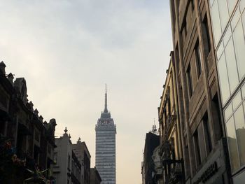 Low angle view of buildings against sky