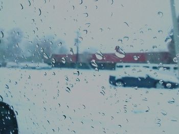 Raindrops on glass window