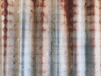 Full frame shot of rusty metal wall