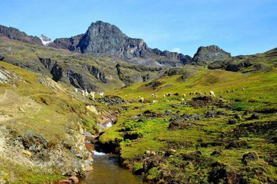 Scenic view of mountains