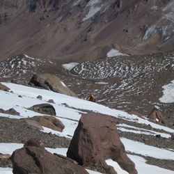 Scenic view of snowcapped mountain
