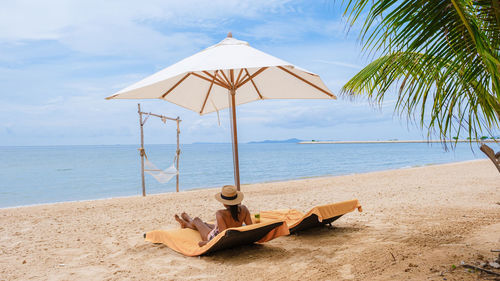 Lifeguard hut on beach