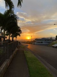 Scenic view of sunset against sky