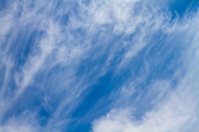 Low angle view of clouds in sky