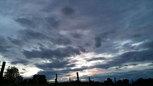 Low angle view of cloudy sky