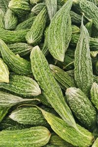 High angle view of vegetables for sale at market stall