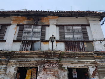 Low angle view of building against sky