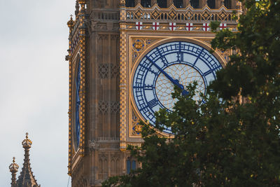 Low angle view of clock tower