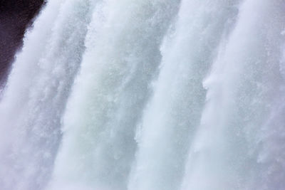 Water splashing in sea