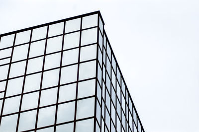 Low angle view of building against clear sky