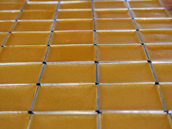 Full frame shot of tiled floor