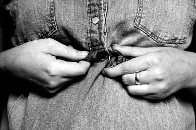 Close-up of hand with hands