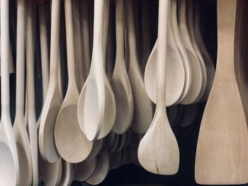 Wooden kitchen utensils wooden spoon for cooking in kitchen