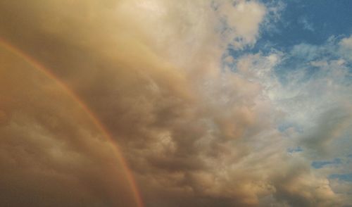 Low angle view of cloudy sky