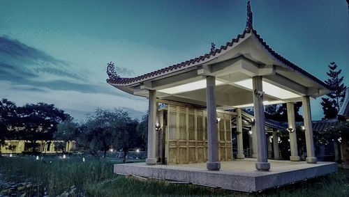 Built structure against blue sky