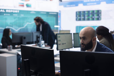 People working at office