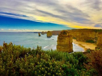 Scenic view of sea against sky