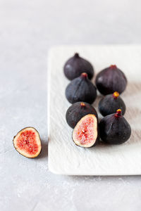 Close-up of fruits on table