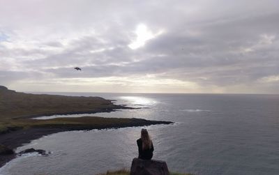 Scenic view of sea against sky