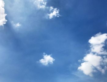 Low angle view of clouds in sky