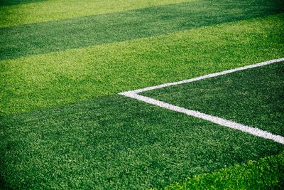 Full frame shot of soccer field