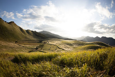 Scenic view of landscape against sky