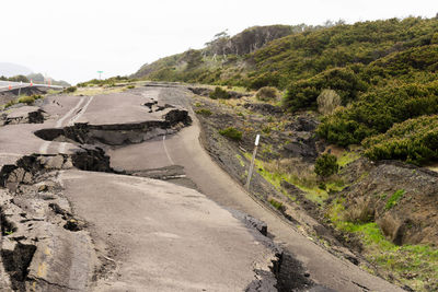 Road leading to mountain