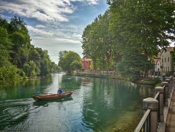 Boat in river