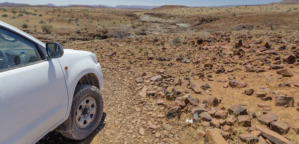 Beautiful view of the landscape in kaokoland, part of the kunene region of namibia