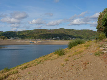 Hiking at the edersee in germany